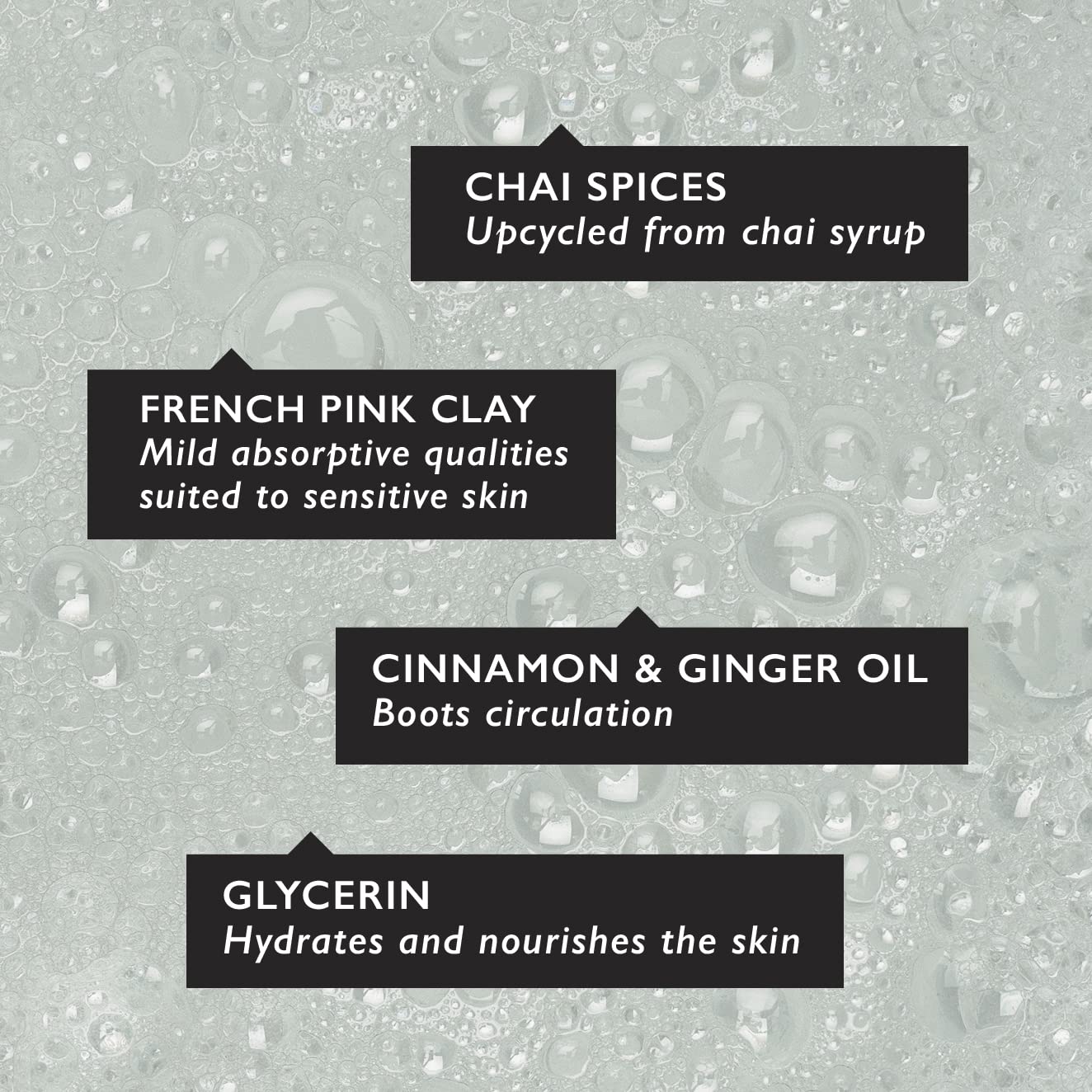 UPCIRCLE Cinnamon + Ginger Chai Soap Bar 3.5oz - Organic Vegan Cleanser For Face And Body - French Pink Clay + Glycerin Reducing Redness + Irritation - Natural, Cruelty-Free + Palm Oil Free